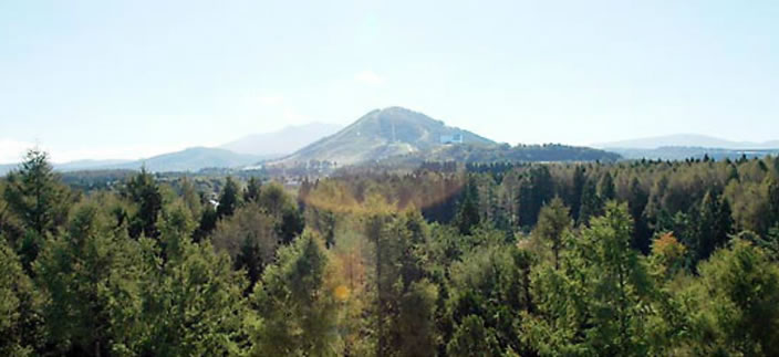 八甲田山を望む